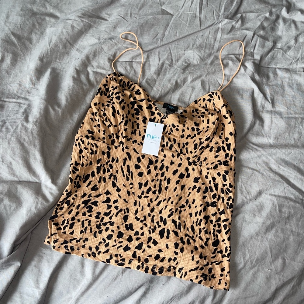 cheetah print tank top